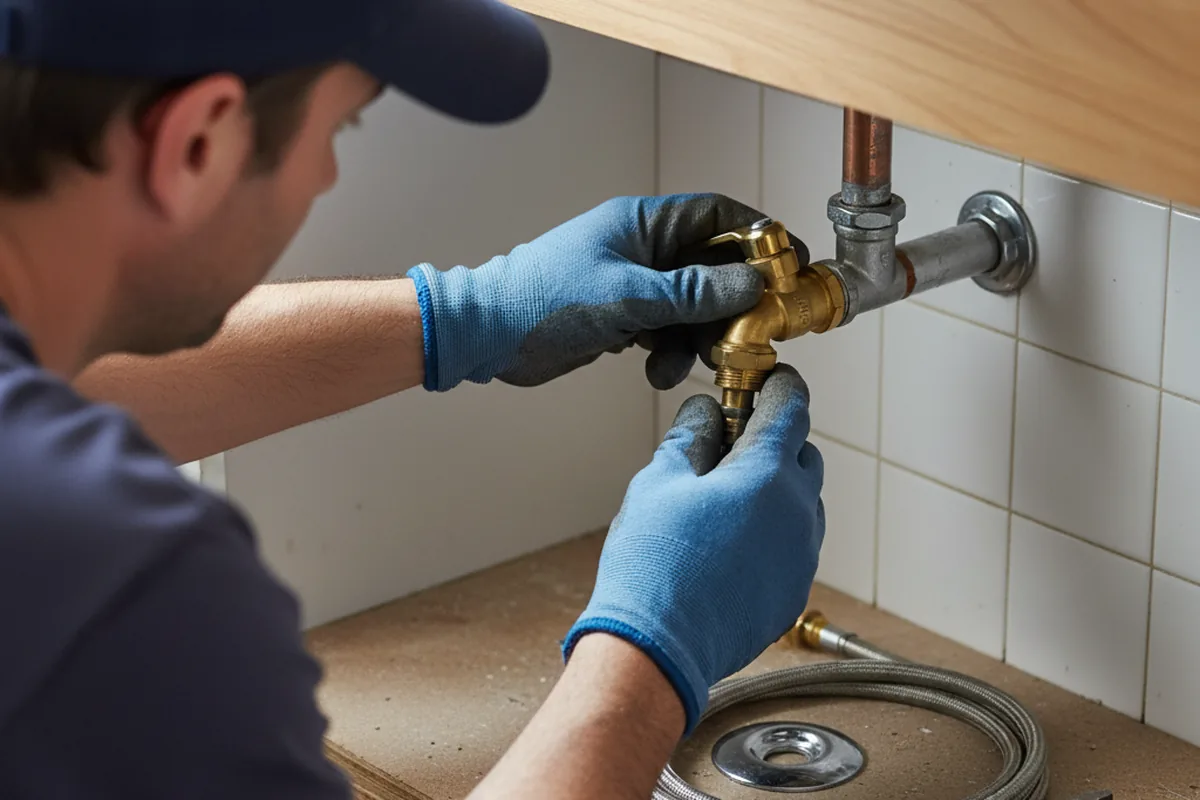 Shutoff valve and fitting work during Repiping in Humble